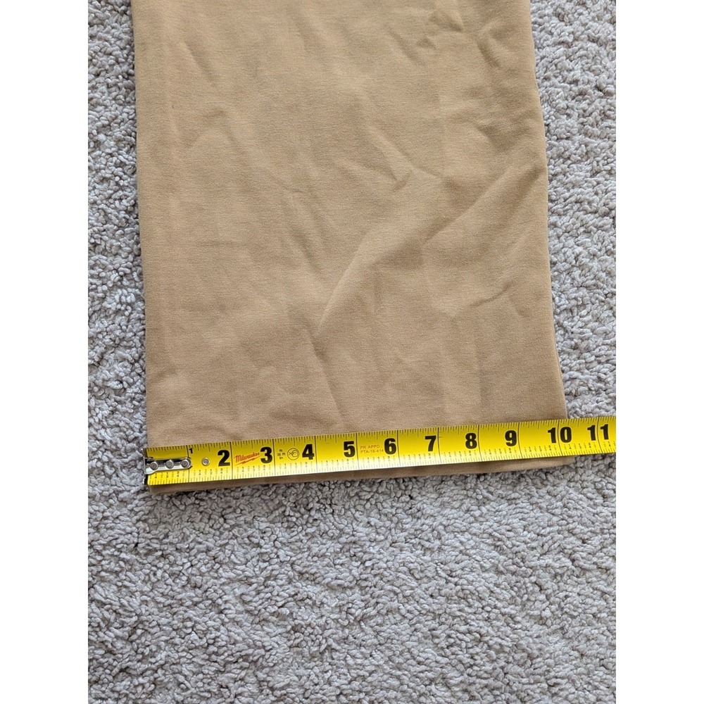 Quince Organic Cotton Double Knit Wide Leg Pants Soft Camel Size Medium NWT - Picture 8 of 10